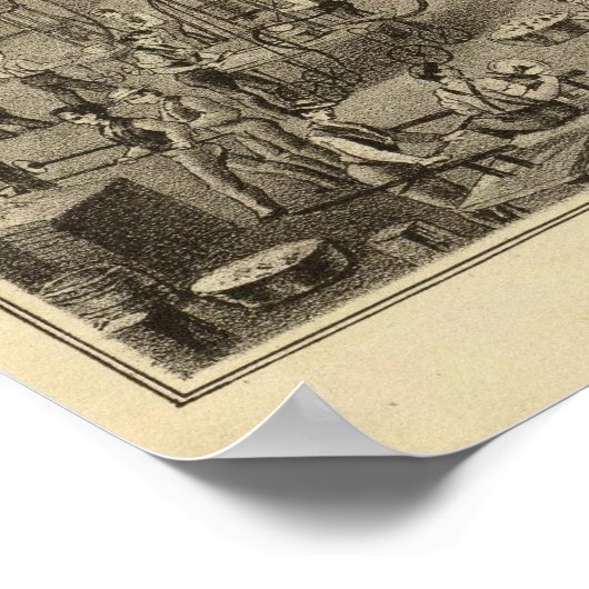 Glaswerk van JH Hobbs en Brockunier Poster (Hoek)