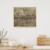 Glaswerk van JH Hobbs en Brockunier Poster (Keuken)