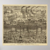 Glaswerk van JH Hobbs en Brockunier Poster (Voorkant)