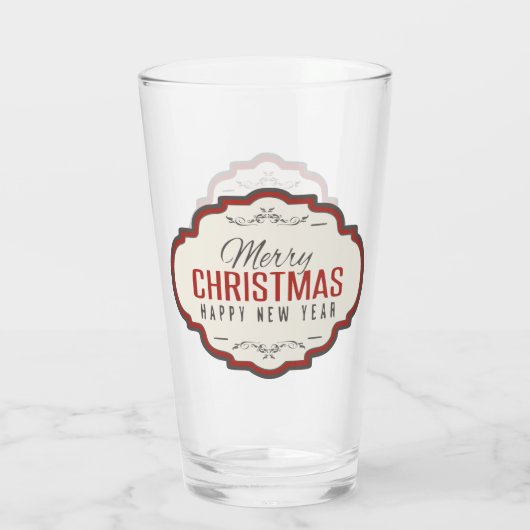 Glaswerk voor prettige kerstberen glas (Achterkant)