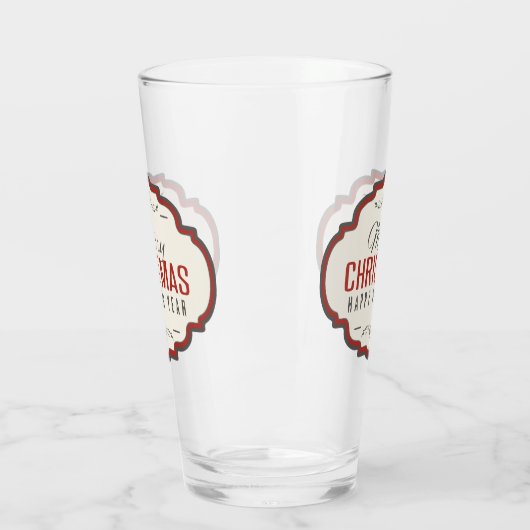 Glaswerk voor prettige kerstberen glas (Links)