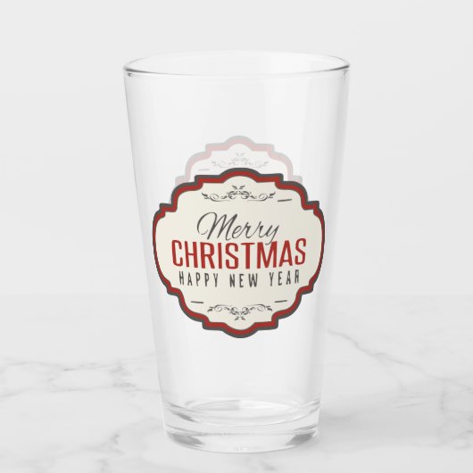 Glaswerk voor prettige kerstberen glas (Voorkant)