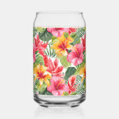 Glaswerk voor tropische bloemen blikvorm glas (Achterkant)