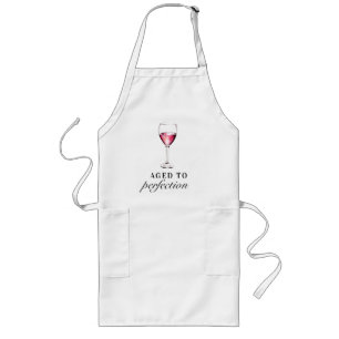 Glaswijnen met perfecte zondebok lang schort