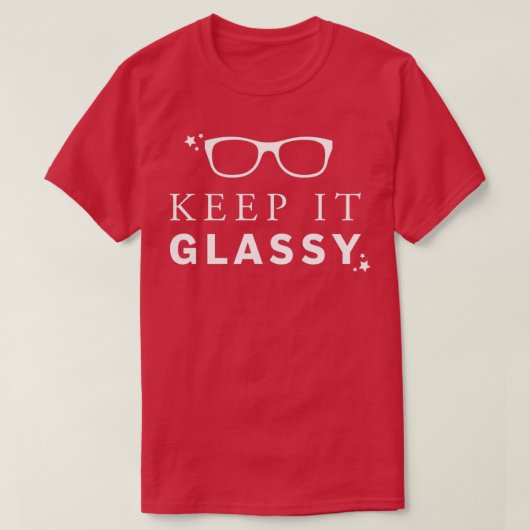 Glasy Classy Eyeglasses behouden T-shirt (Design voorkant)