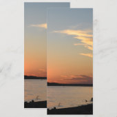 Glatte kaart zonsondergang ontwerp (Deel van colle (Voorkant / Achterkant)