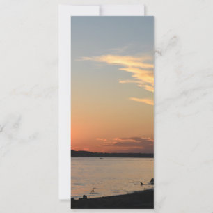 Glatte kaart zonsondergang ontwerp (Deel van colle