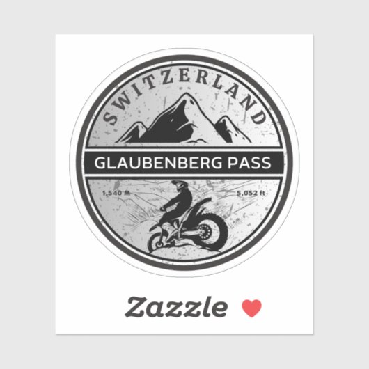 Glaubenberg passeert zwitserse tournee sticker (Vel)
