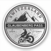 Glaubenberg passeert zwitserse tournee sticker (Voorkant)
