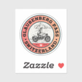 Glaubenbergpas zwitserse-alpen motorfietstocht sticker (Vel)