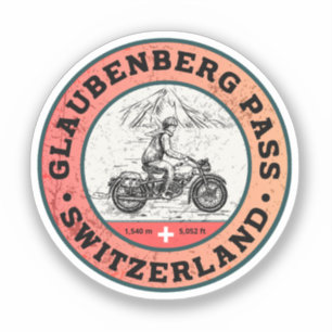 Glaubenbergpas zwitserse-alpen motorfietstocht sticker