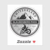 Glaubenbergpas zwitserse-alpen motorfietstocht sticker (Vel)
