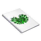 Glaucoma Awareness Heart Wings Notitieboek (Rechterzijde)