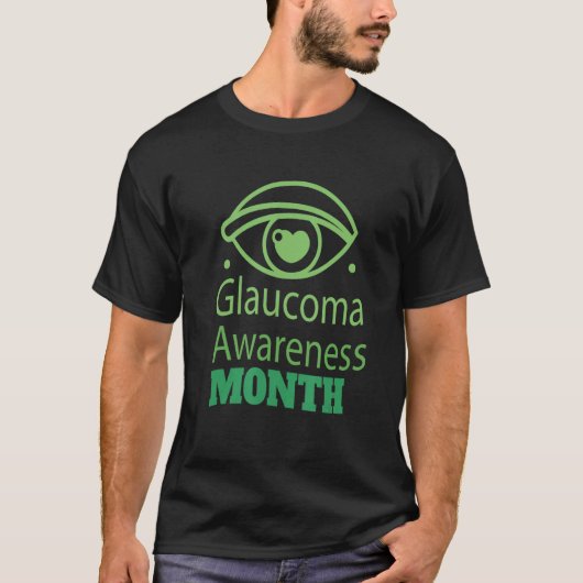 Glaucoma Bewustmakingsmaand T-shirt (Voorkant)