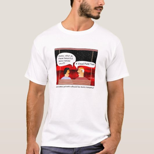 Glaucoma Visual Field Cartoon T-shirt (Voorkant)
