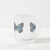 Glaucopsyche arion - De grote blauwe vlinder Matglas Koffiemok (Voorkant rechts)
