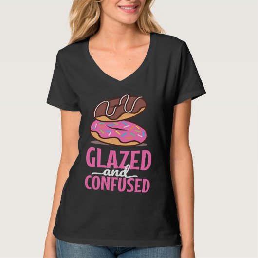 Glazed And Confused   Donut  1 T-shirt (Voorkant)