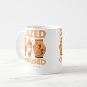 Glazed  Confused Ceramics Artist Pottery Koffiemok (Voorkant links)