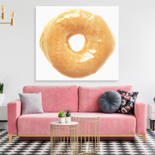 Glazed Donut Canvas Afdruk (Insitu (Woonkamer))