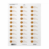 Glazed Donut Doughnut Breakfast Food Pastry Etiket (Full Sheet)