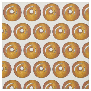 Glazed Donut Doughnut Breakfast Junk Food Pastry Stof