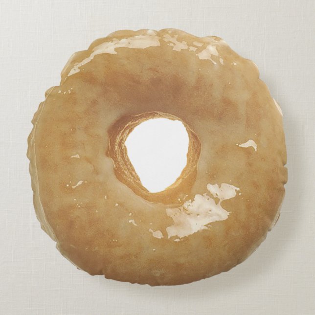 Glazed Donut Dubbelzijdig Ronde Kussen (Voorkant)
