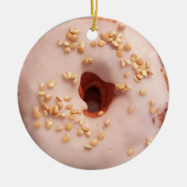 Glazed Donut Kerstmis Keramisch Ornament