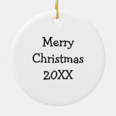 Glazed Donut Kerstmis Keramisch Ornament (Achterkant)