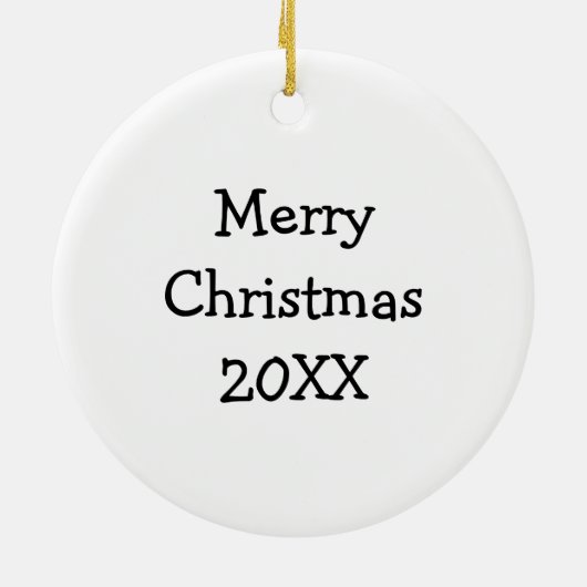 Glazed Donut Kerstmis Keramisch Ornament (Achterkant)