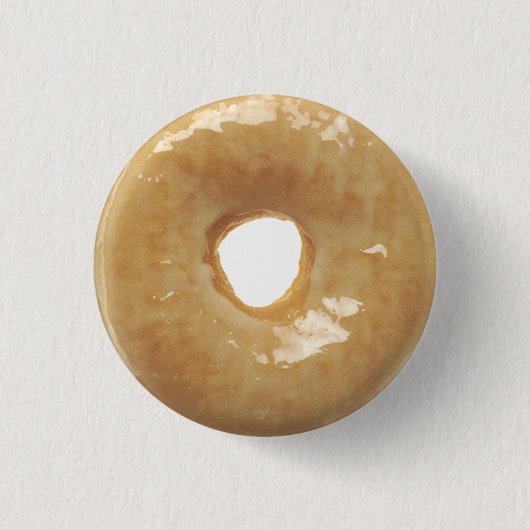 Glazed Donut Novelty Ronde Button 3,2 Cm (Voorkant)