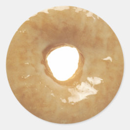 Glazed Donut Novelty Ronde Sticker