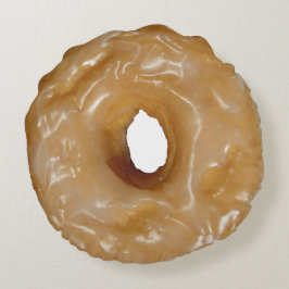 Glazed donut rond kussen