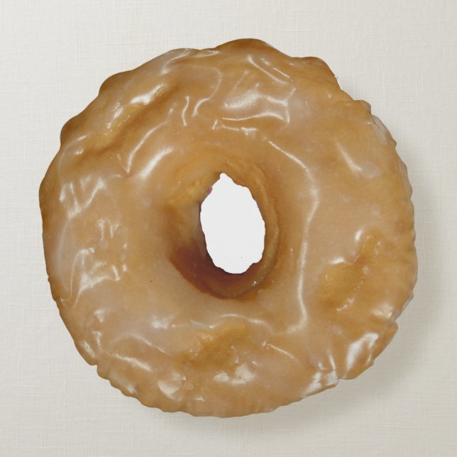 Glazed donut rond kussen (Achterkant)