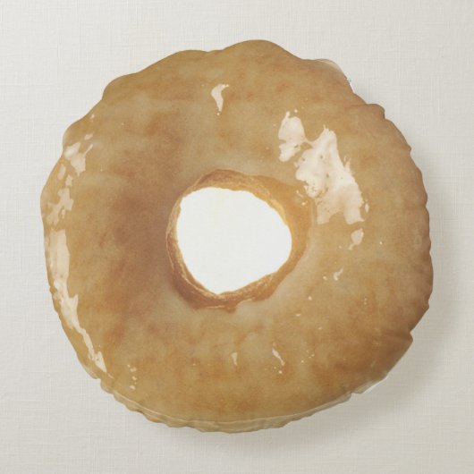 Glazed Donut Rond Kussen (Achterkant)