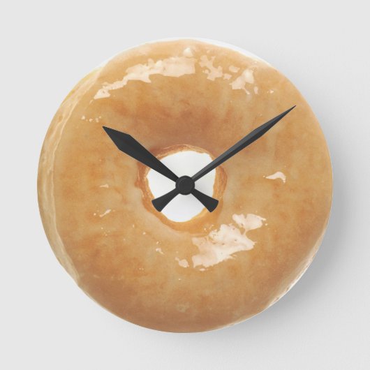 Glazed Donut Ronde Klok (Voorkant)