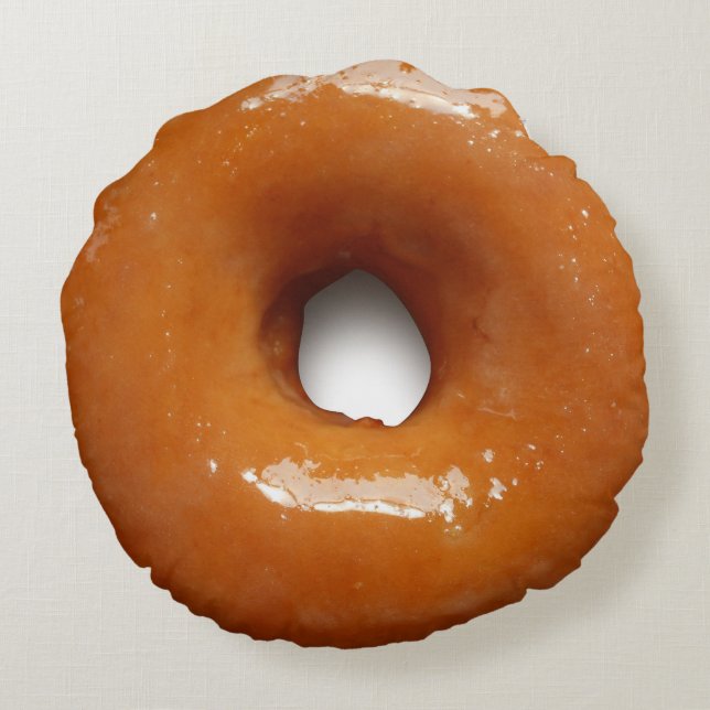 Glazed Donut Round Pillow Rond Kussen (Achterkant)