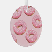 Glazed Donuts Naadloze Achtergrond Glas Ornament (Voorkant Rechts)