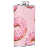 Glazed Donuts Naadloze Achtergrond Heupfles (Rechts)