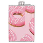 Glazed Donuts Naadloze Achtergrond Heupfles (Achterkant)