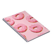Glazed Donuts Naadloze Achtergrond Notitieboek (Rechterzijde)