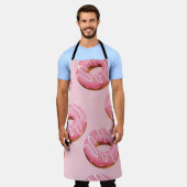 Glazed Donuts Naadloze Achtergrond Schort (Gedragen)