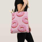 Glazed Donuts Naadloze Achtergrond Tote Bag (Dichtbij)