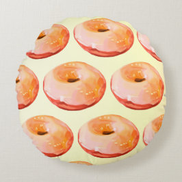 Glazed Donuts Rond Kussen