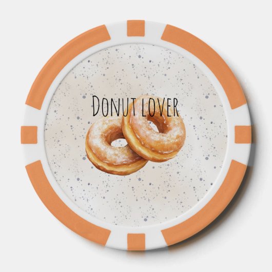 Glazed Donuts Sweet Treats Poker Chips (Voorkant)