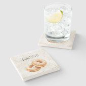 Glazed Donuts Sweet Treats Stenen Onderzetter (Zijkant)