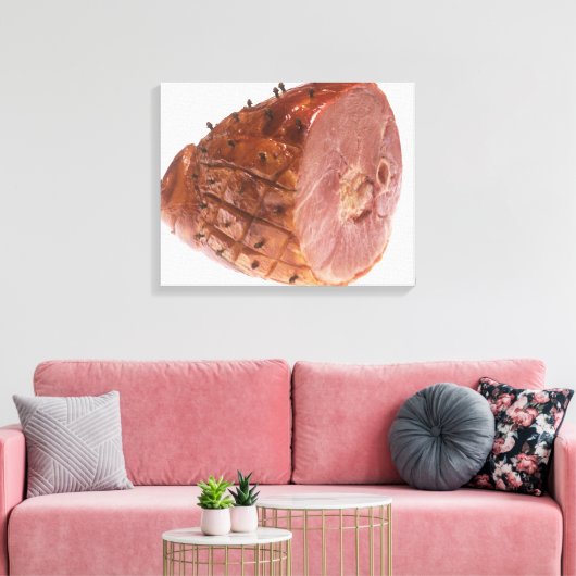 Glazed Ham Canvas Afdruk (Insitu (Woonkamer))