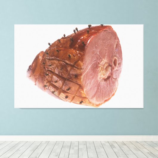 Glazed Ham Canvas Afdruk (Insitu (Houten vloer))