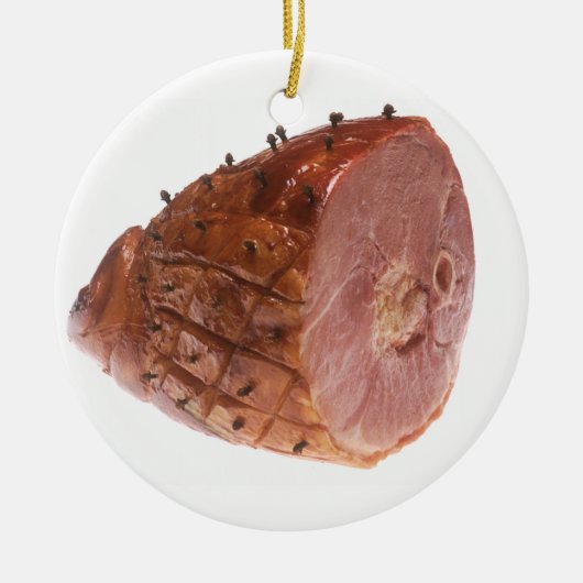 Glazed Ham Keramisch Ornament (Voorkant)