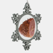 Glazed Ham Tin Sneeuwvlok Ornament (Links)