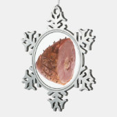 Glazed Ham Tin Sneeuwvlok Ornament (Rechts)